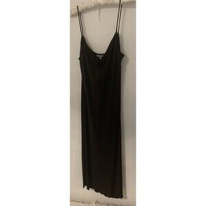 Sincerely Jules Slip Y2K Slinky Dress Womens L Midi Strappy Silky Sexy Evening